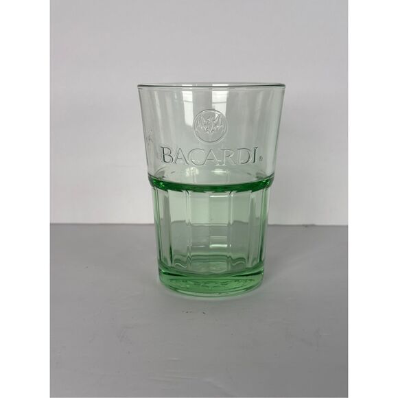 Bacardi Rum Glass Green - Picture 1 of 6